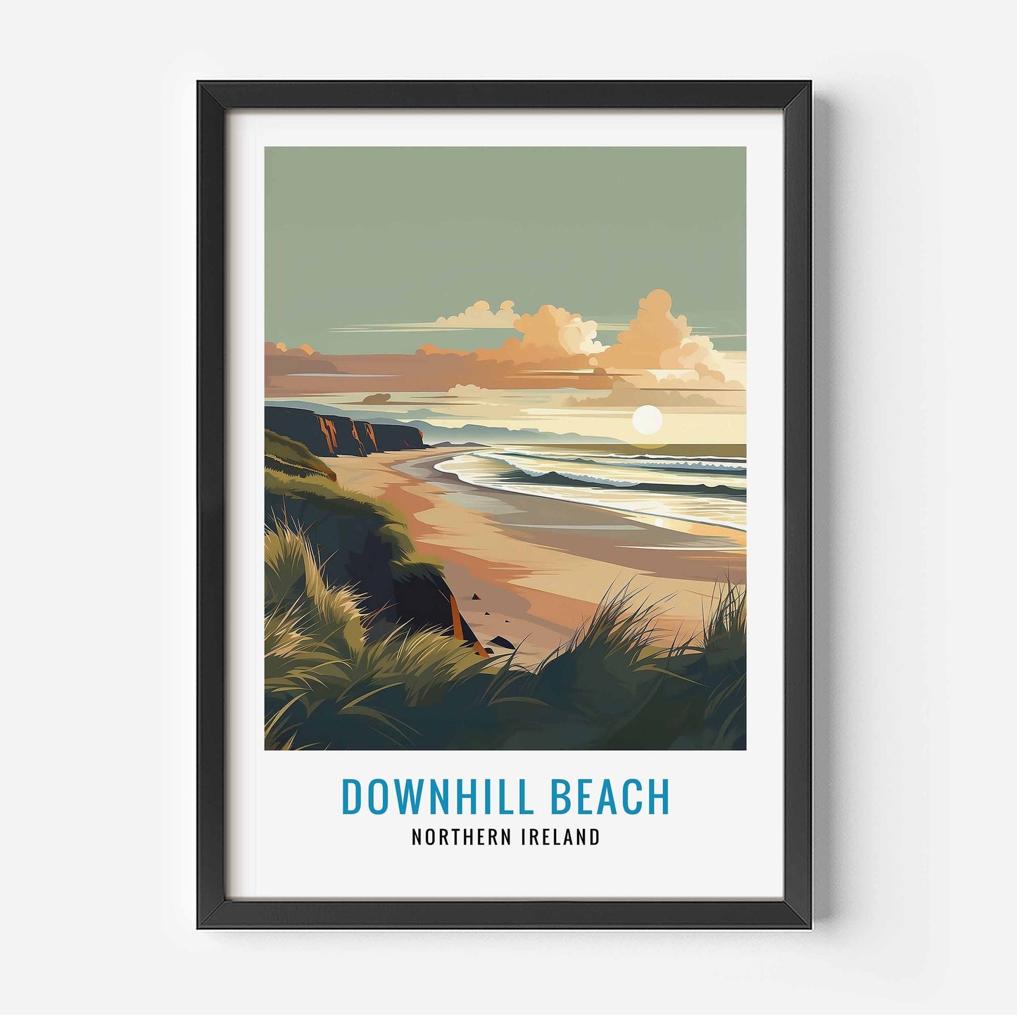 Downhill Beach Print