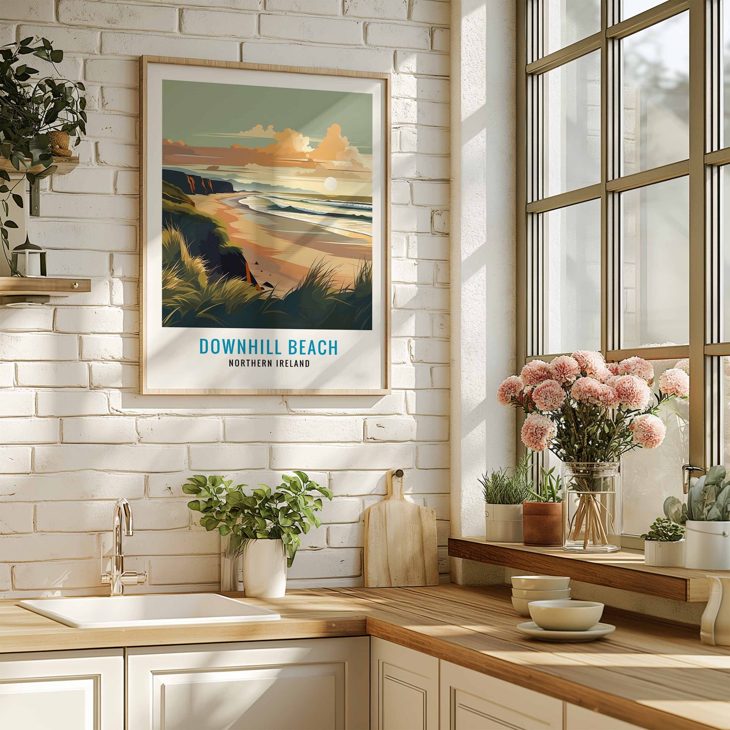 Downhill Beach Print