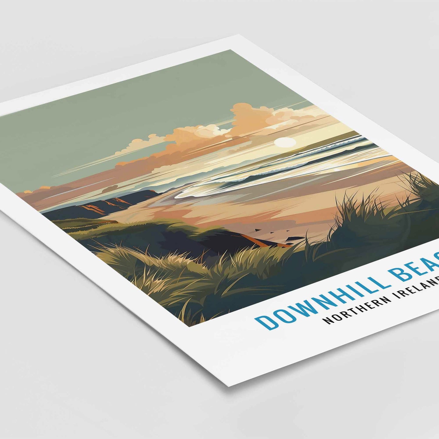 Downhill Beach Poster