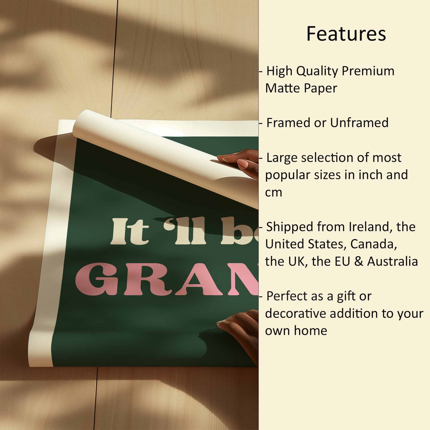 It'll be grand Print Features
