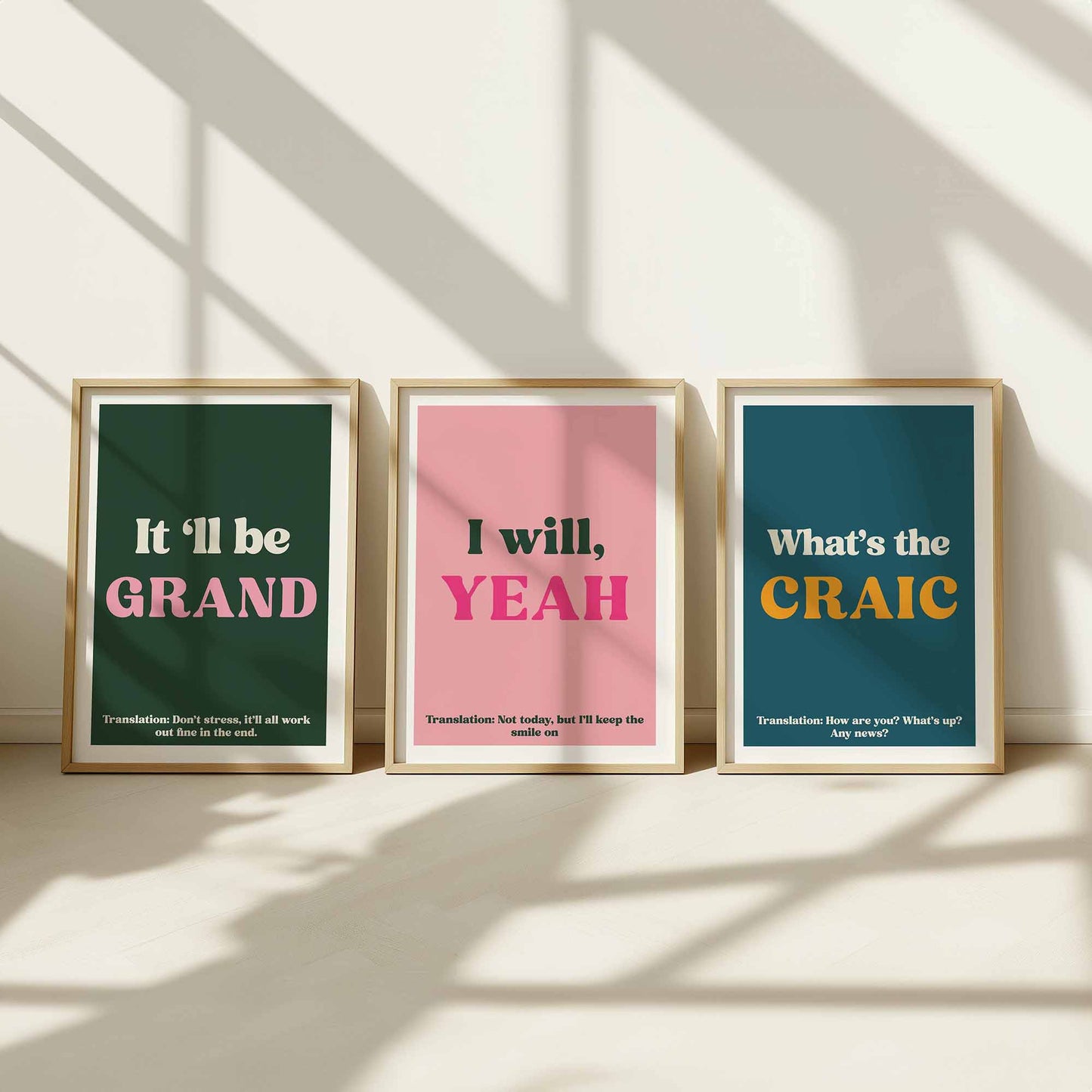 Colourful Irish Prints