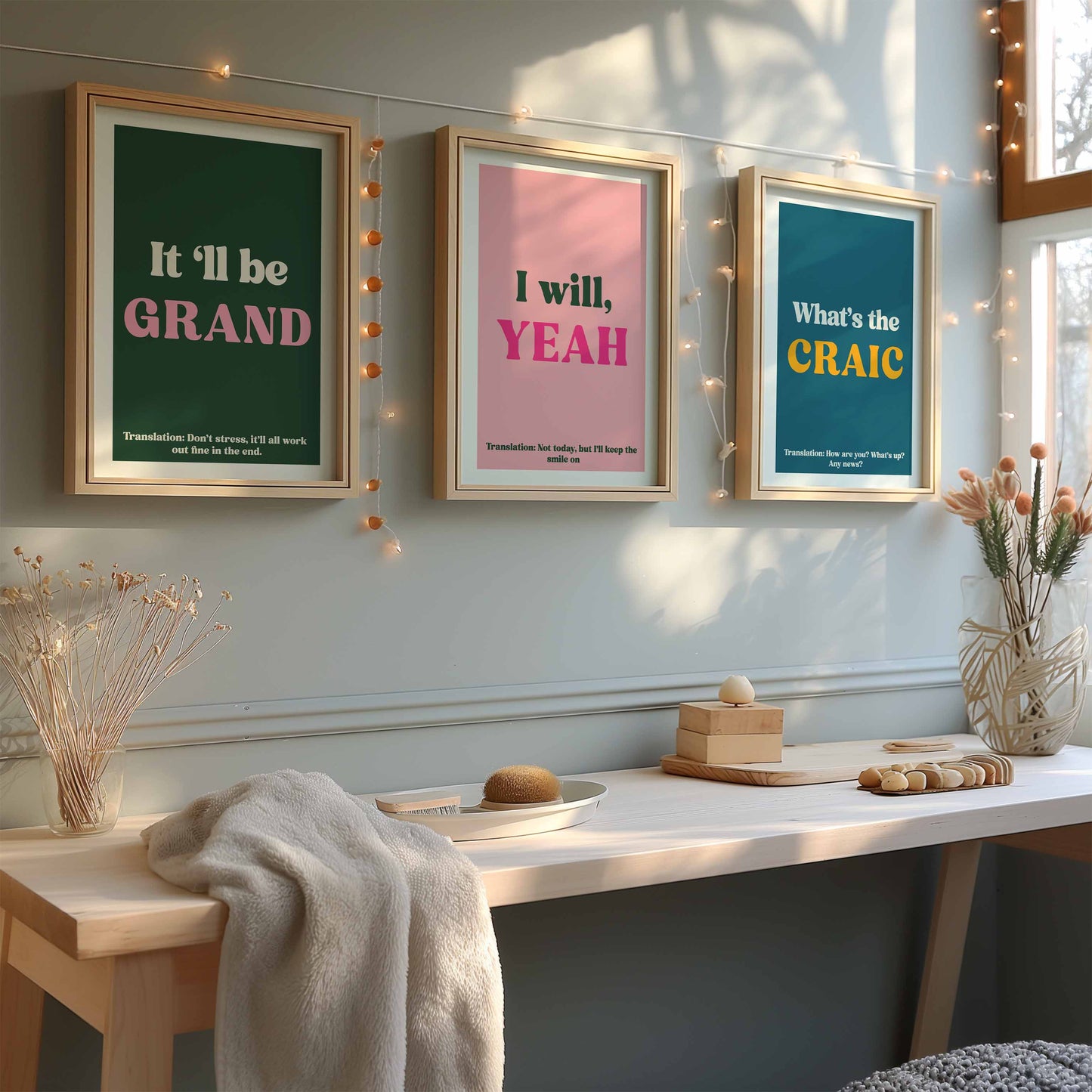 Colourful Irish Prints