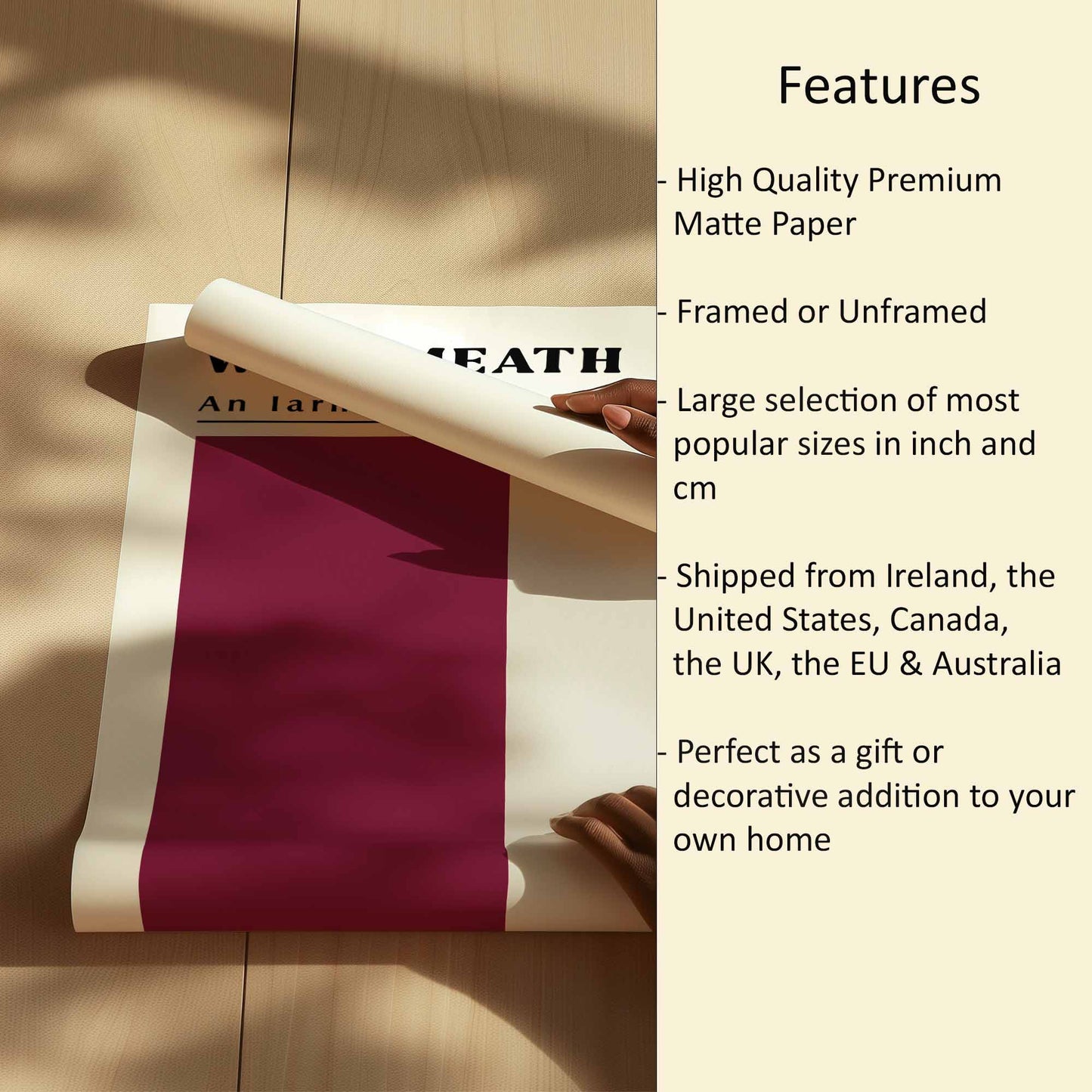Westmeath Flag Print Features