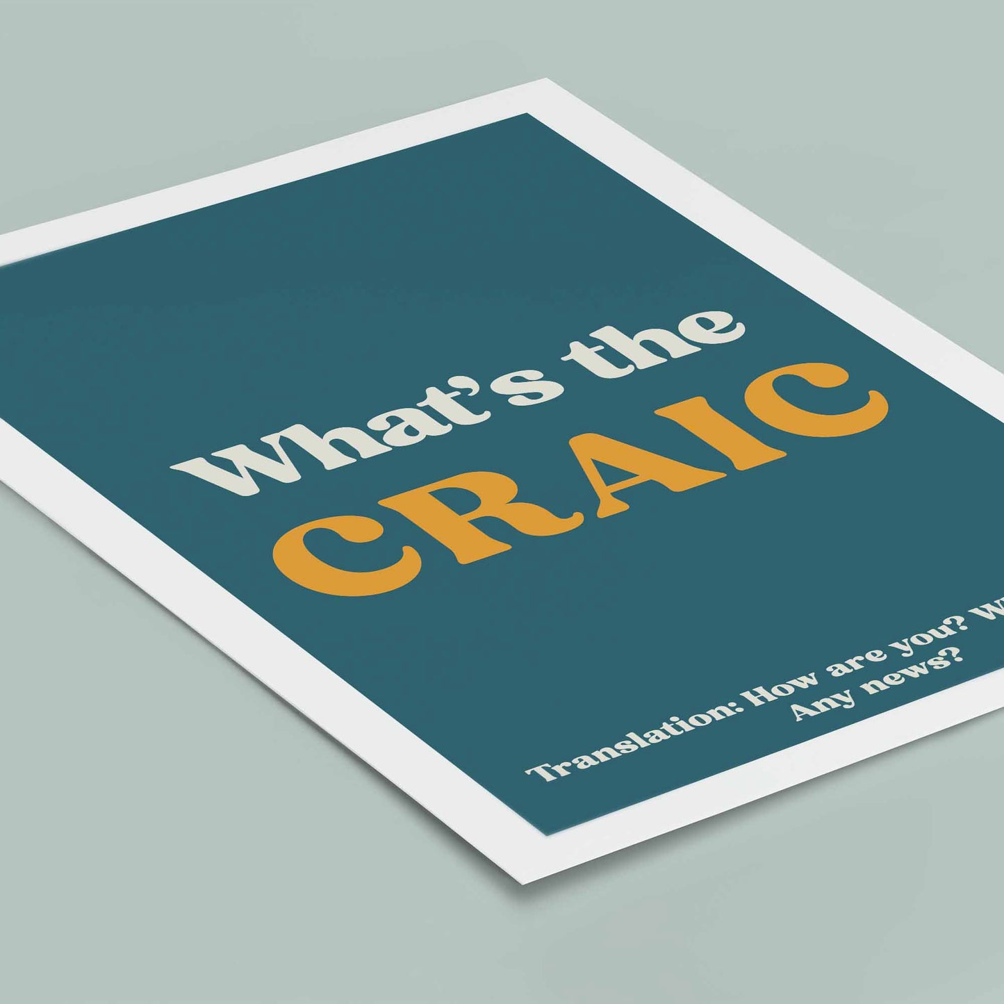 What's the craic poster