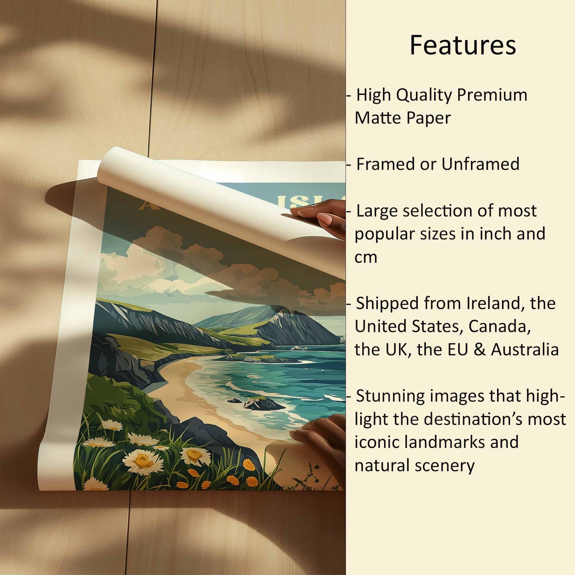 Achill Island Print Features