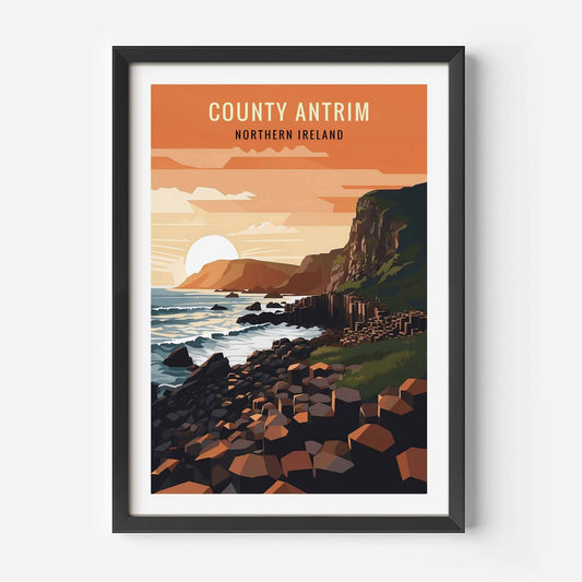 Antrim Print black frame