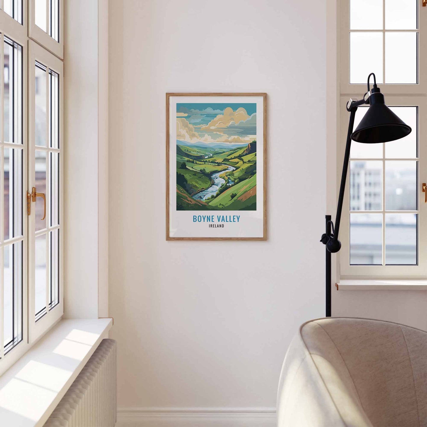 Boyne Valley Print wooden frame