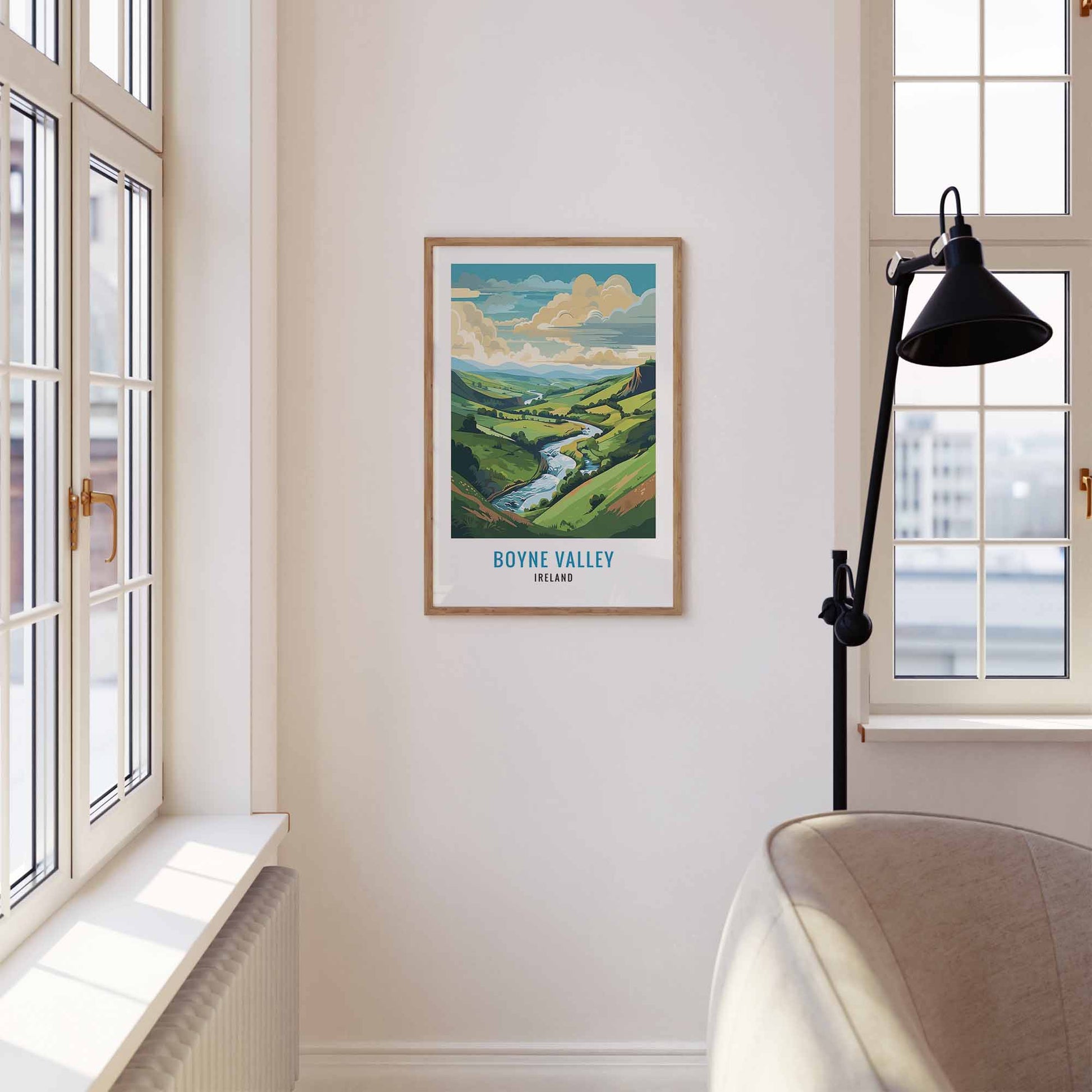 Boyne Valley Print wooden frame