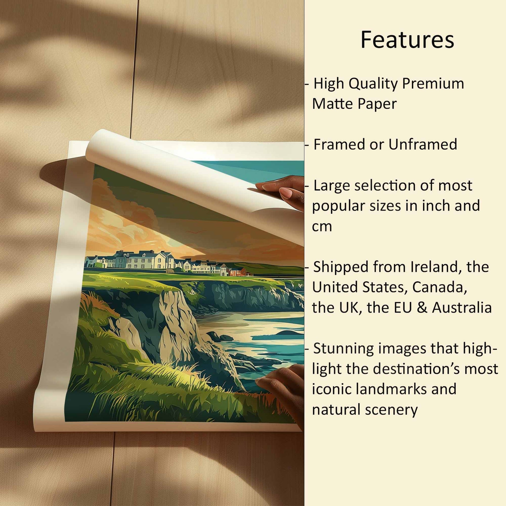 Bundoran Print Features