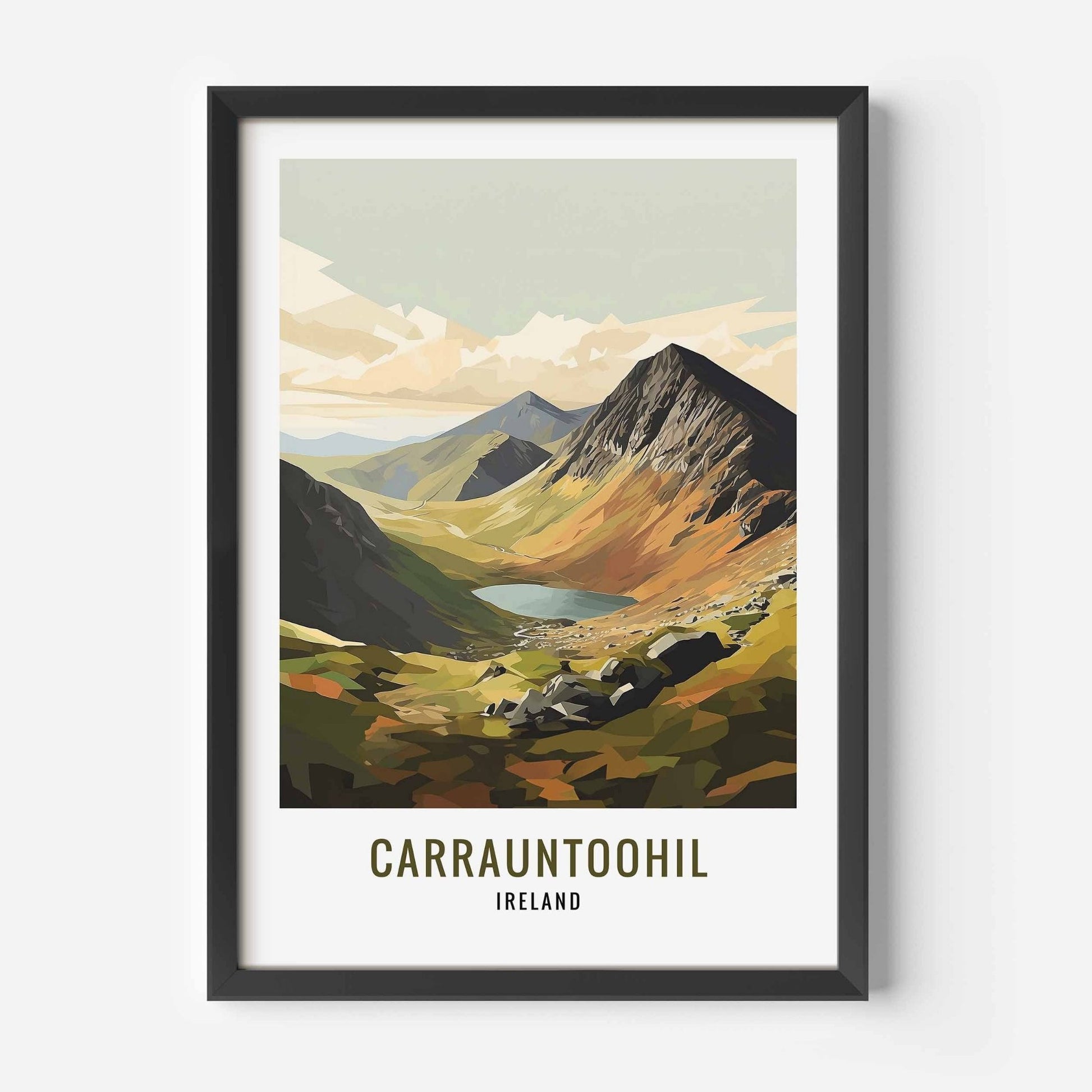 Carrauntoohil print black frame