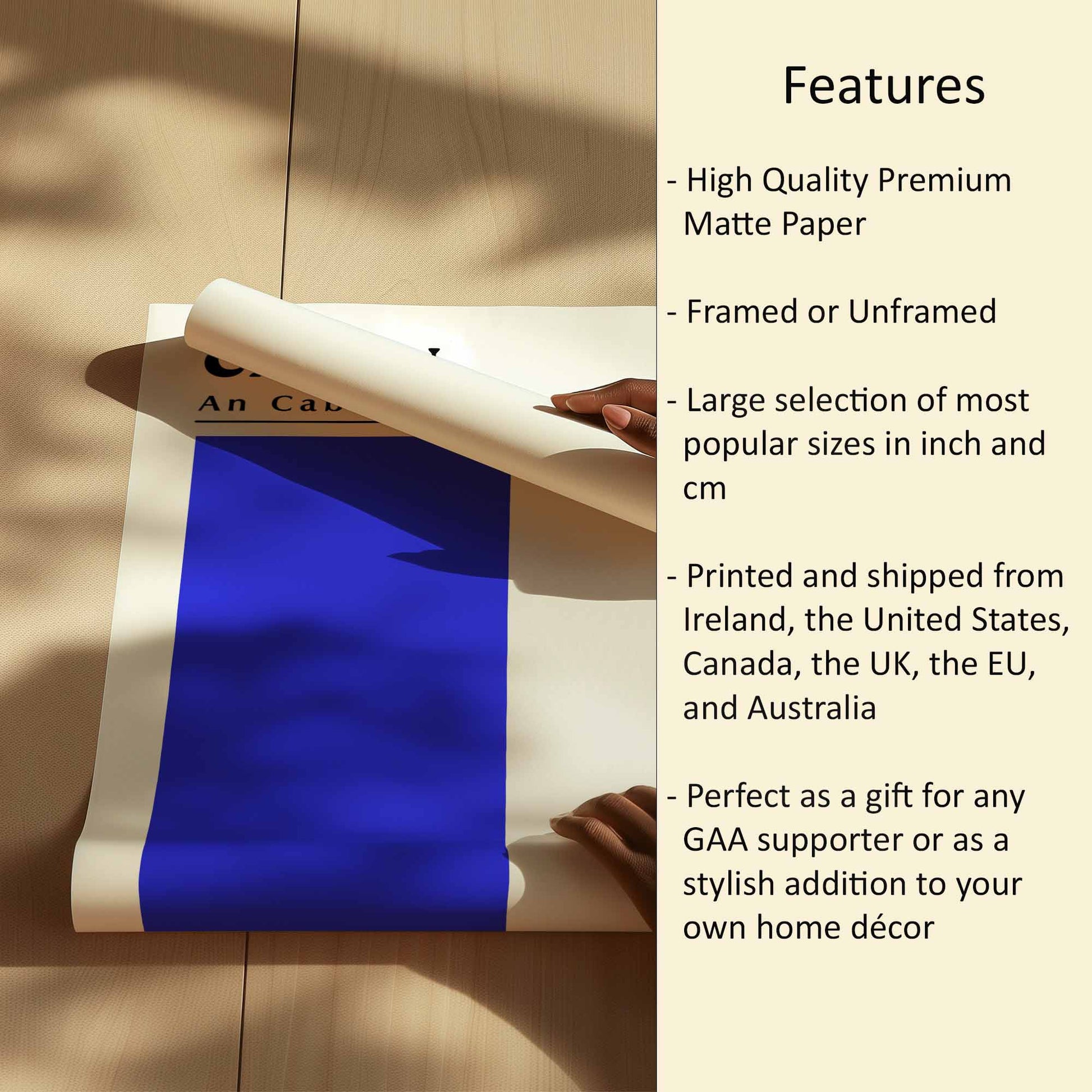 Cavan Flag Print Features