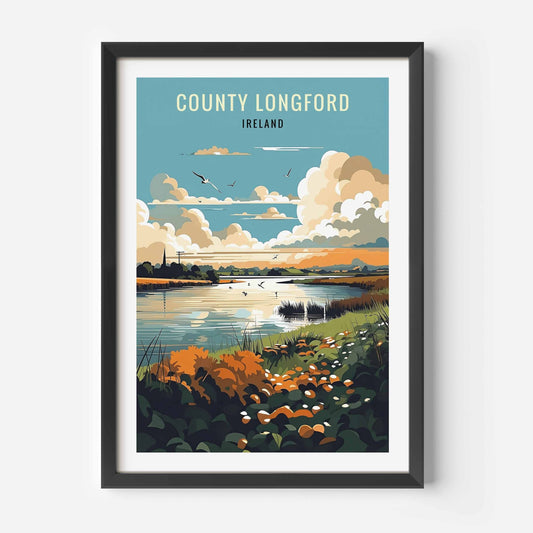 Longford Print black frame