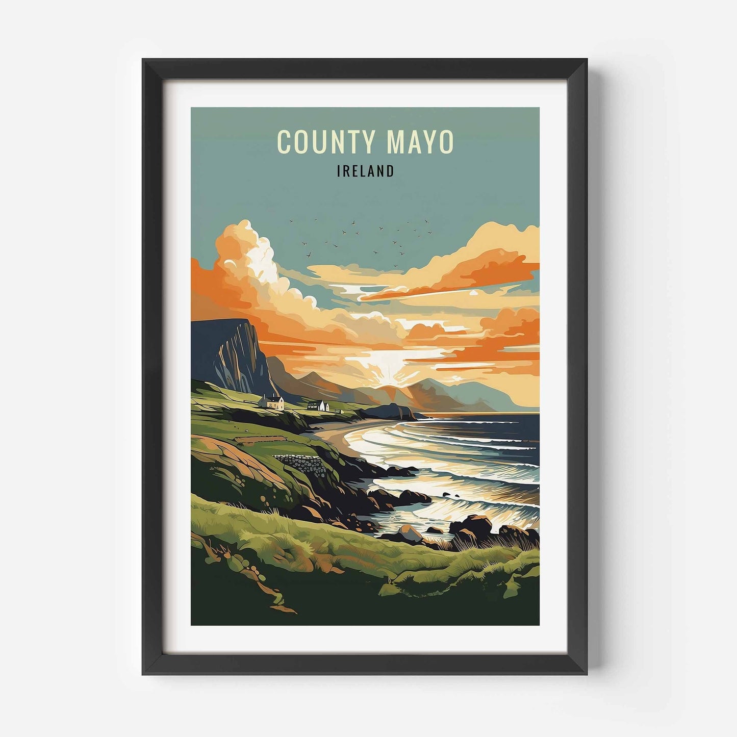 Mayo Print black frame