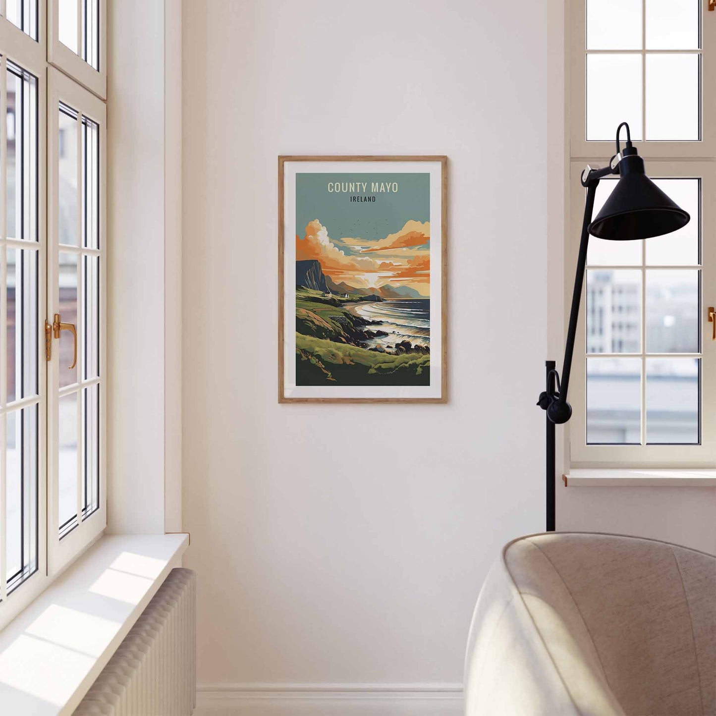 Mayo Print wooden frame