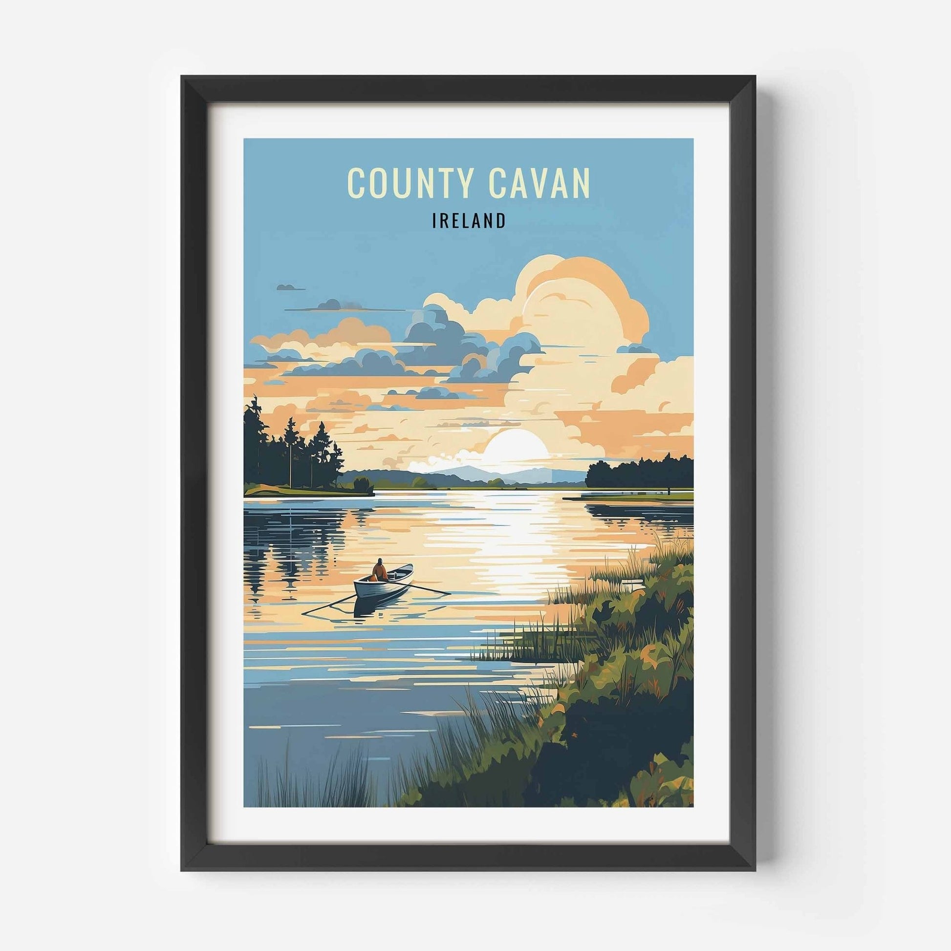 Cavan print black frame