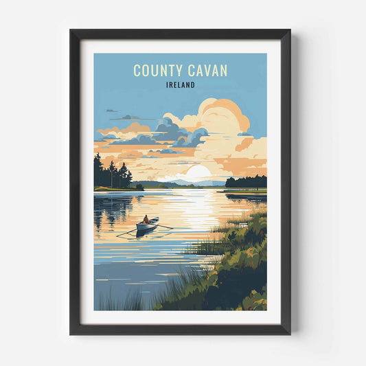 Cavan print black frame