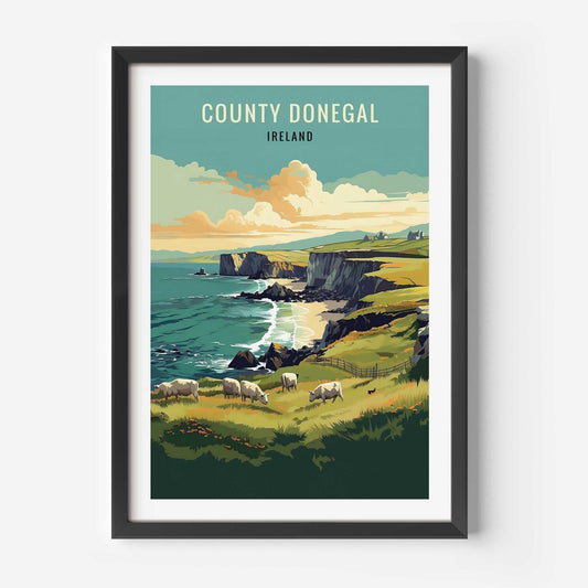 Donegal print black frame