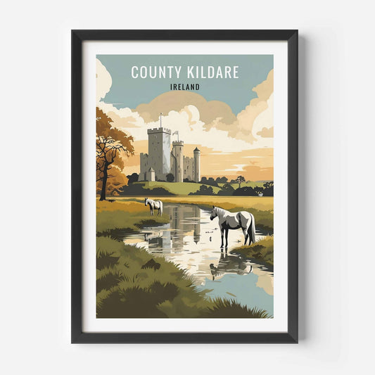 Kildare print black frame