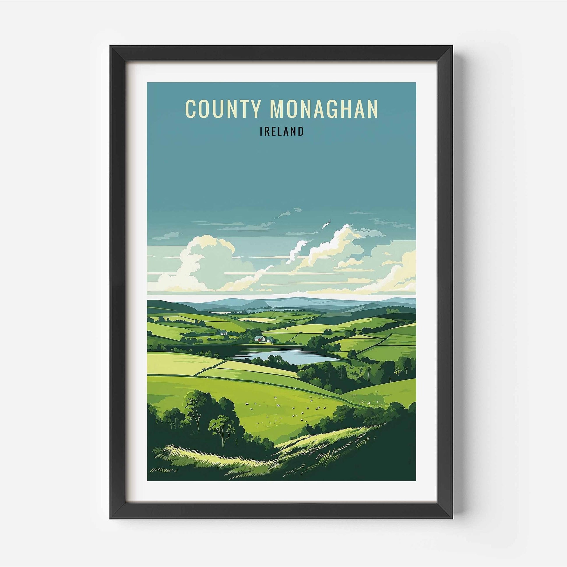 Monaghan print black frame