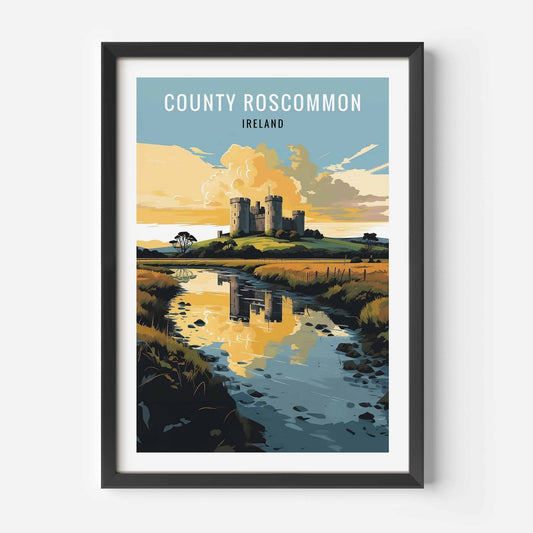 Roscommon print black frame