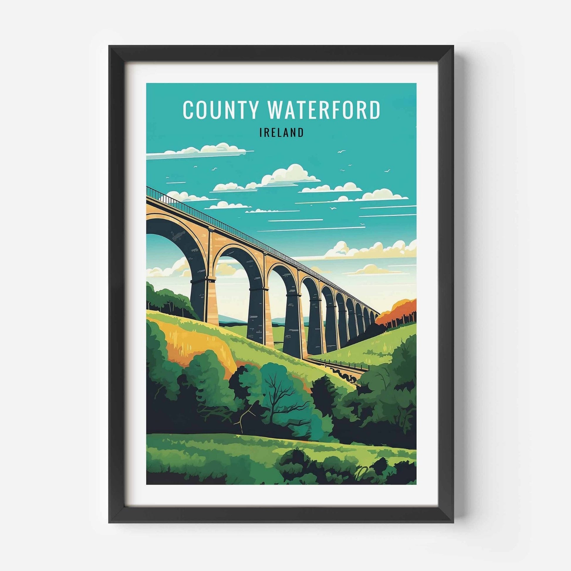 Waterford Print black frame