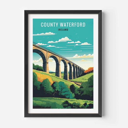 Waterford Print black frame