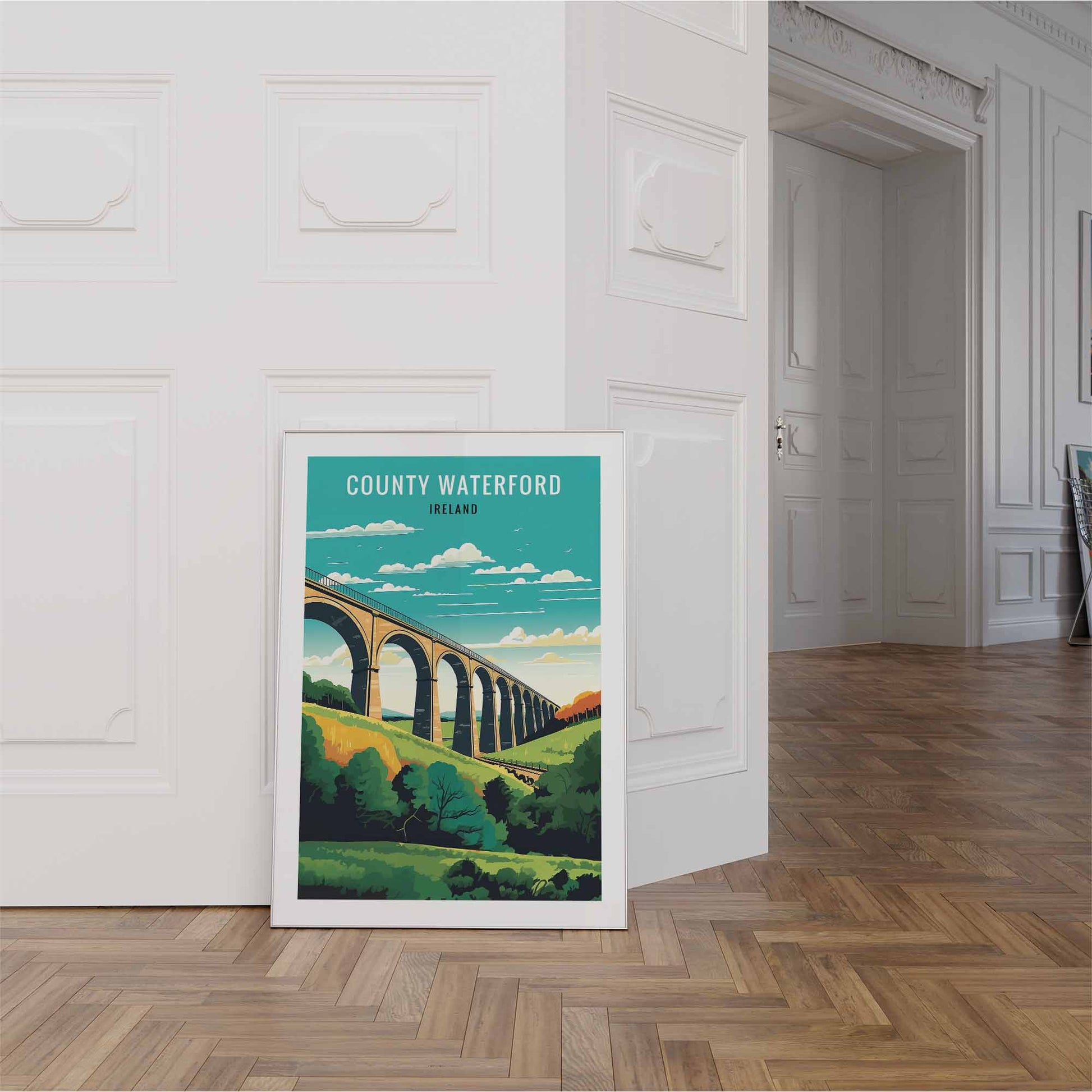 Waterford Print white frame