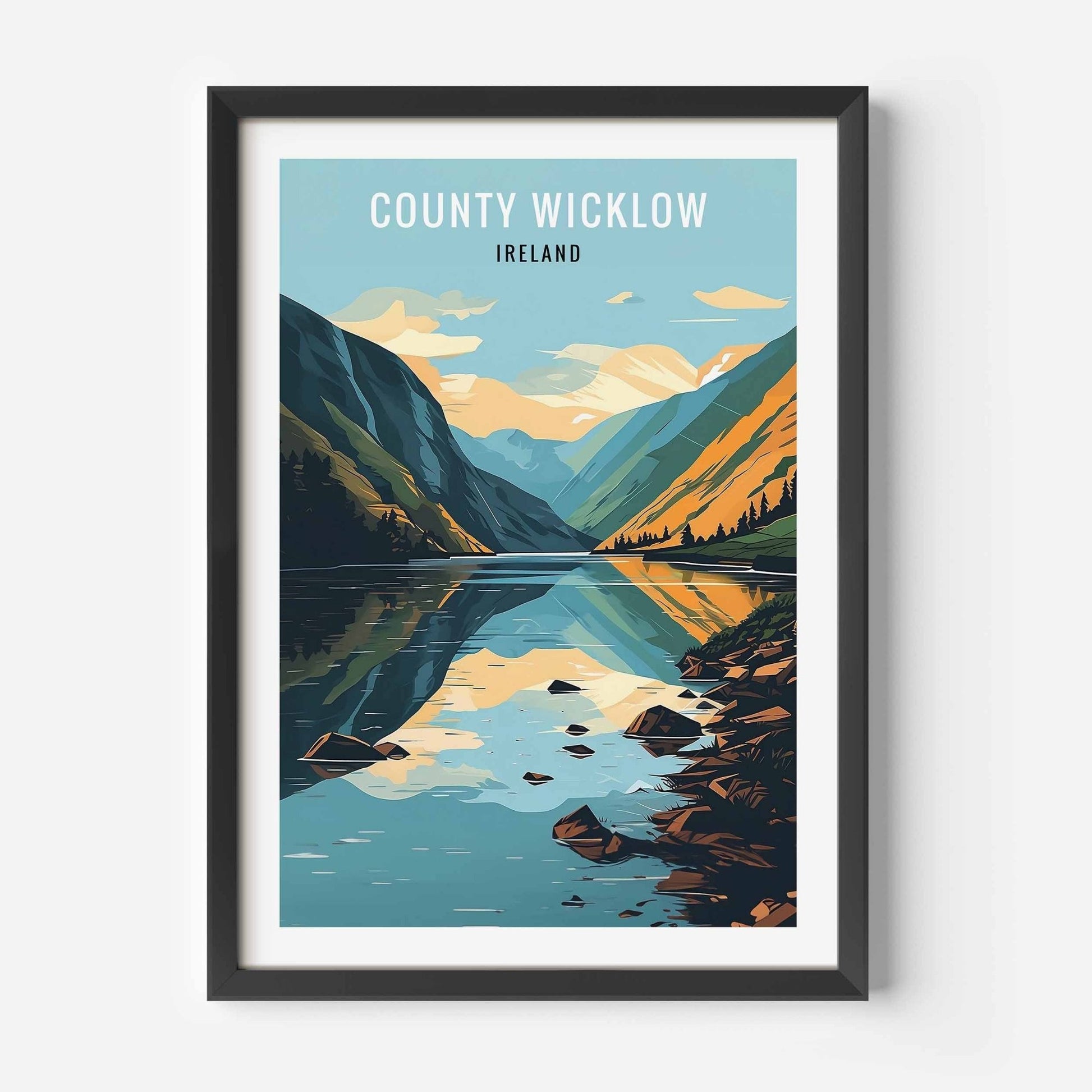 Wicklow Print black Frame