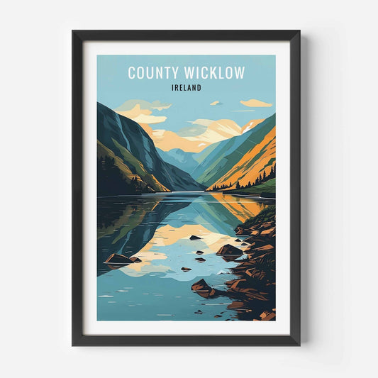Wicklow Print black Frame