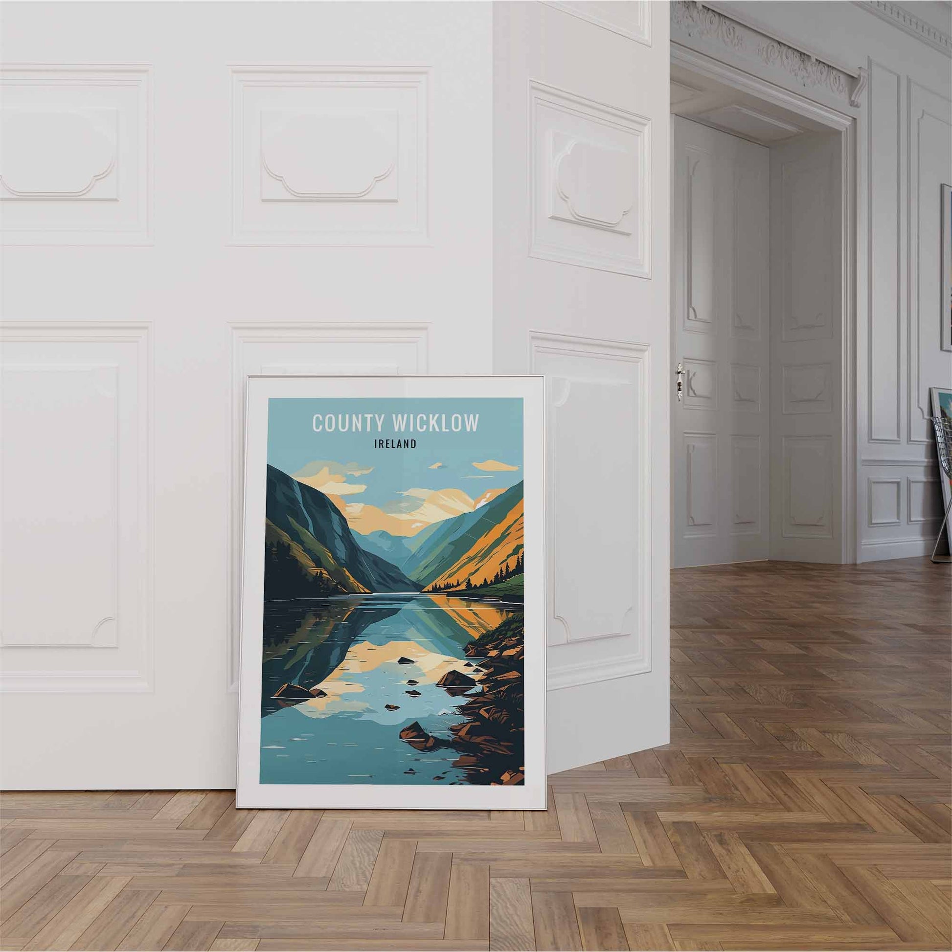 Wicklow Print white frame