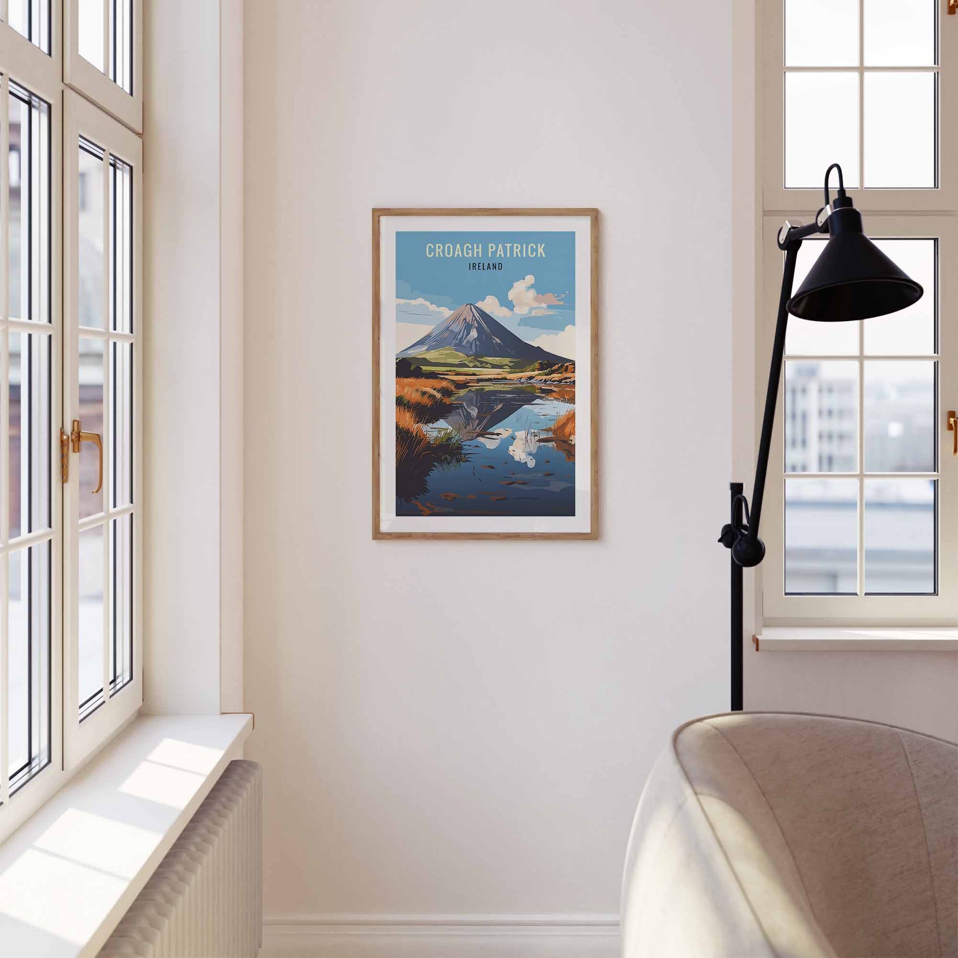 Croagh Patrick Print wooden frame