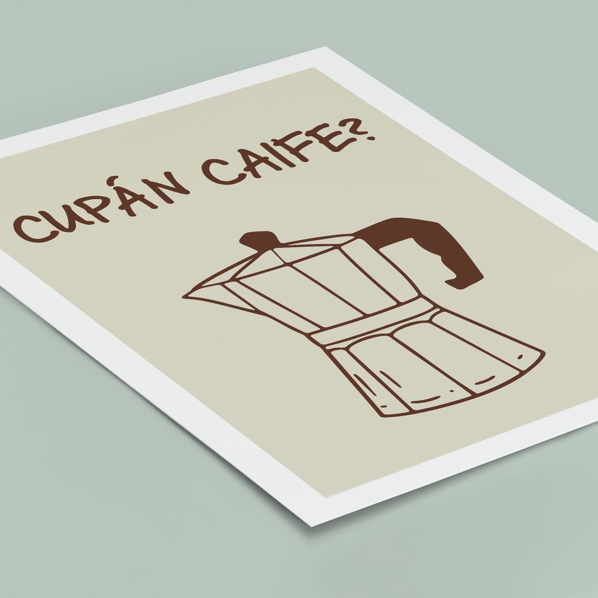 Cupán Caife Poster