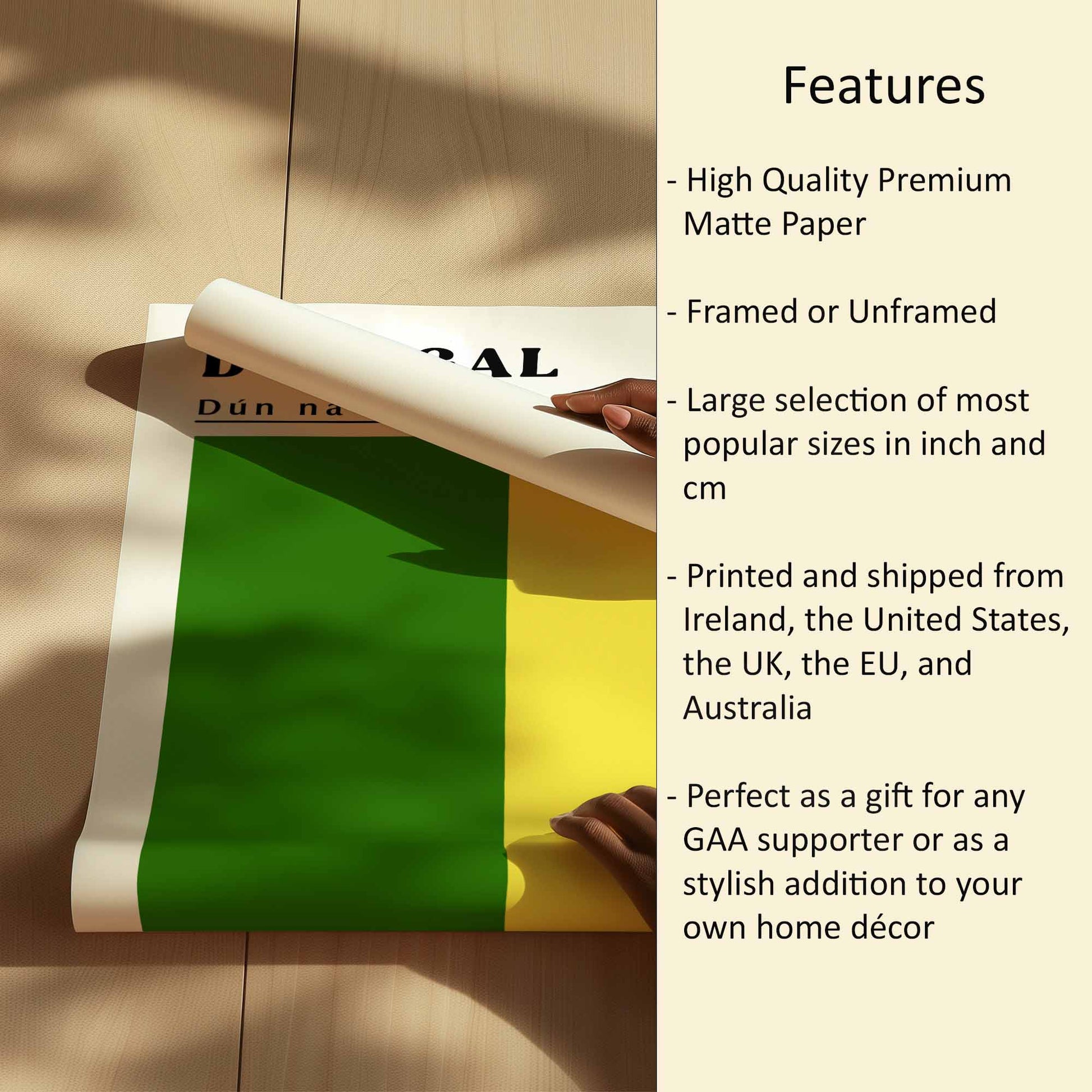 Donegal Flag Print Features