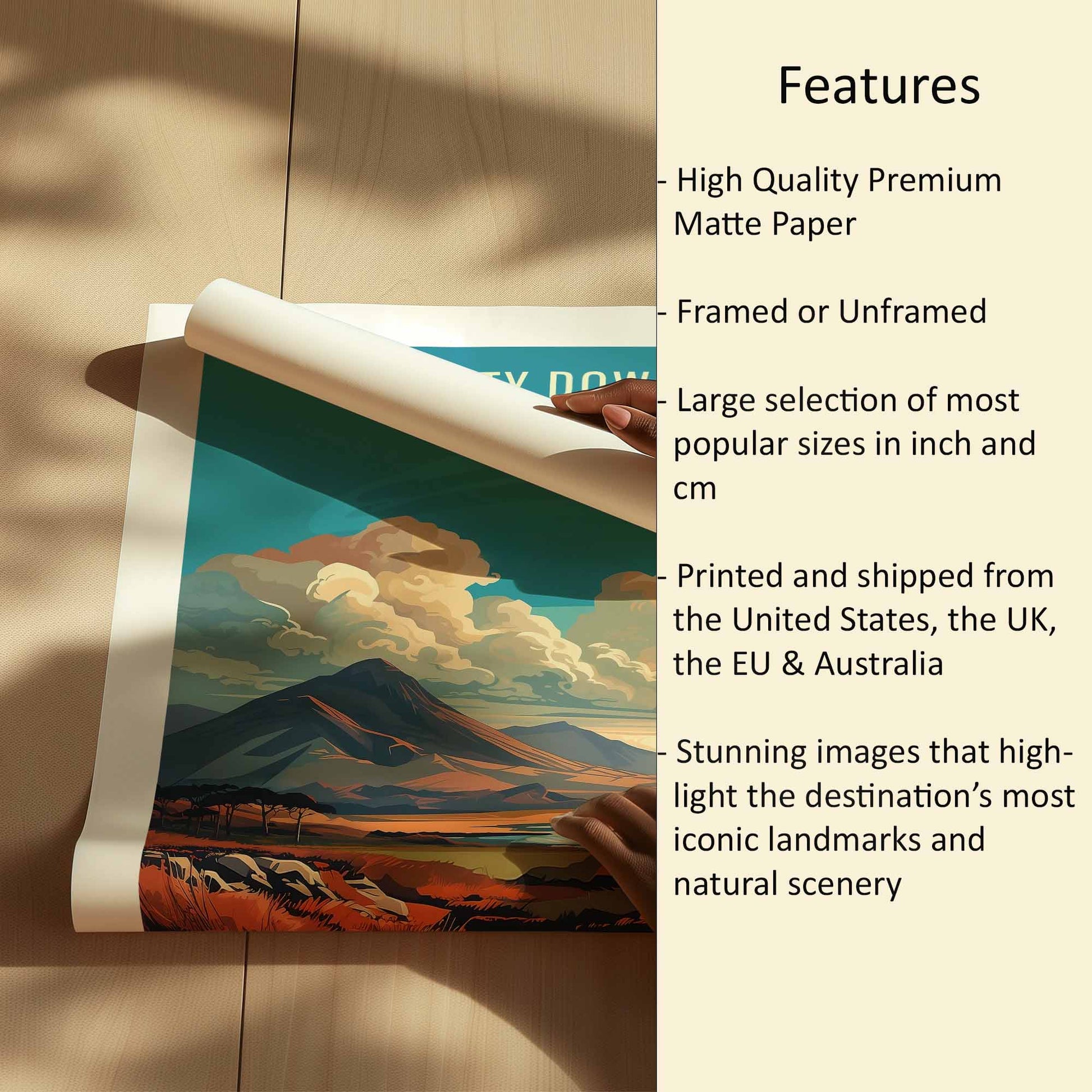 Down Print Features