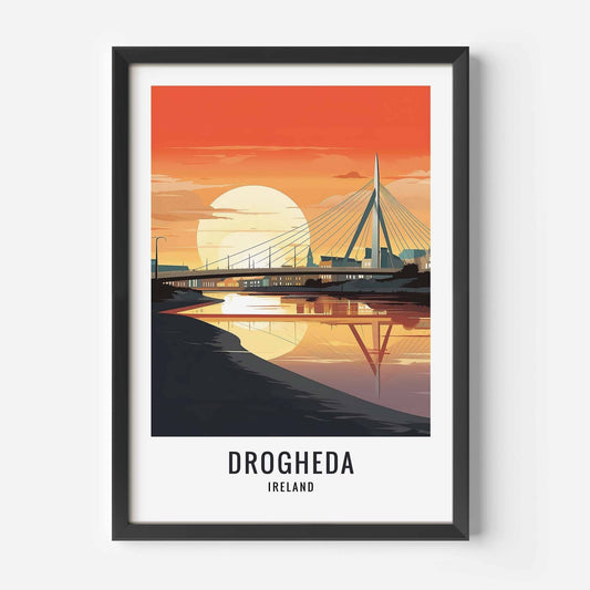 Drogheda Print black frame