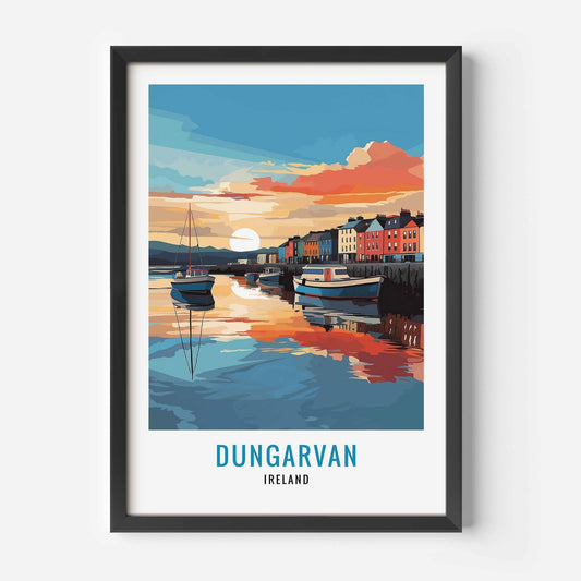 Dungarvan print black frame
