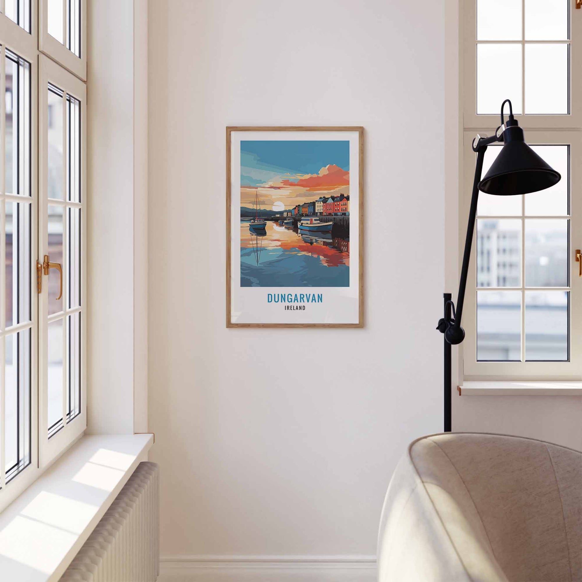 Dungarvan print wooden frame