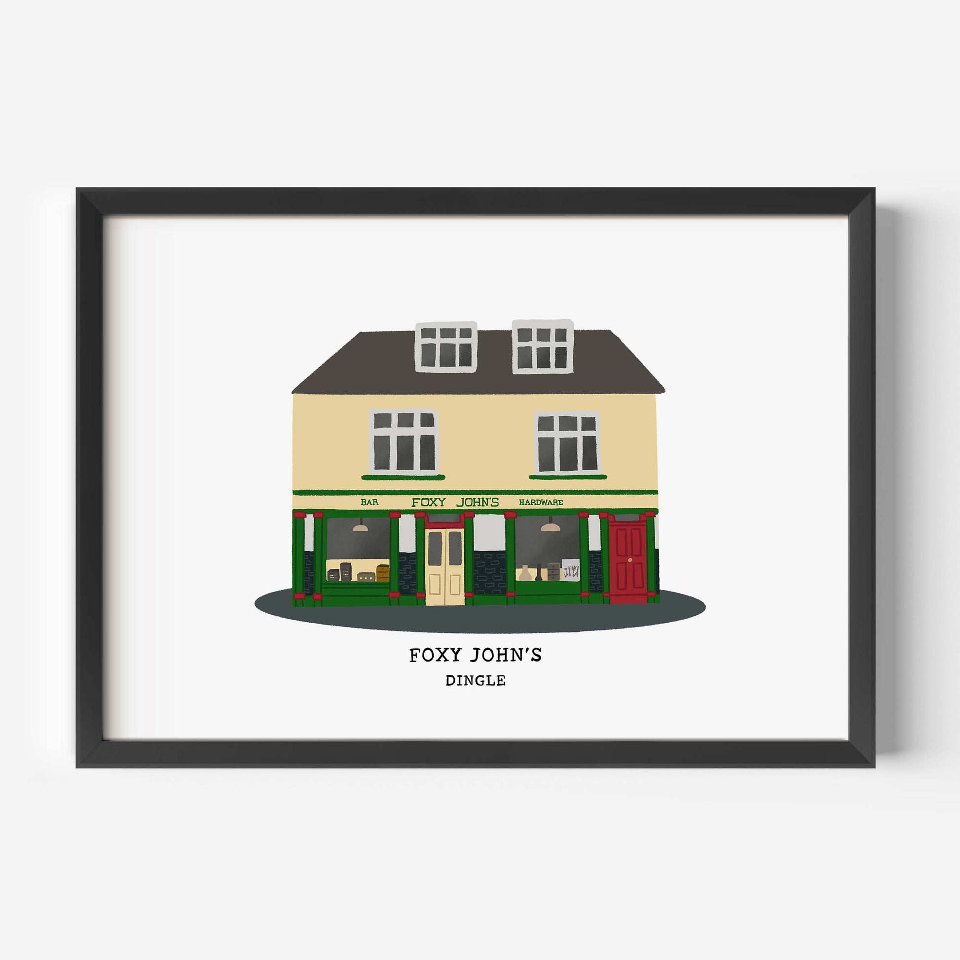 Foxy John's Pub Print