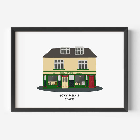 Foxy John's Pub Print