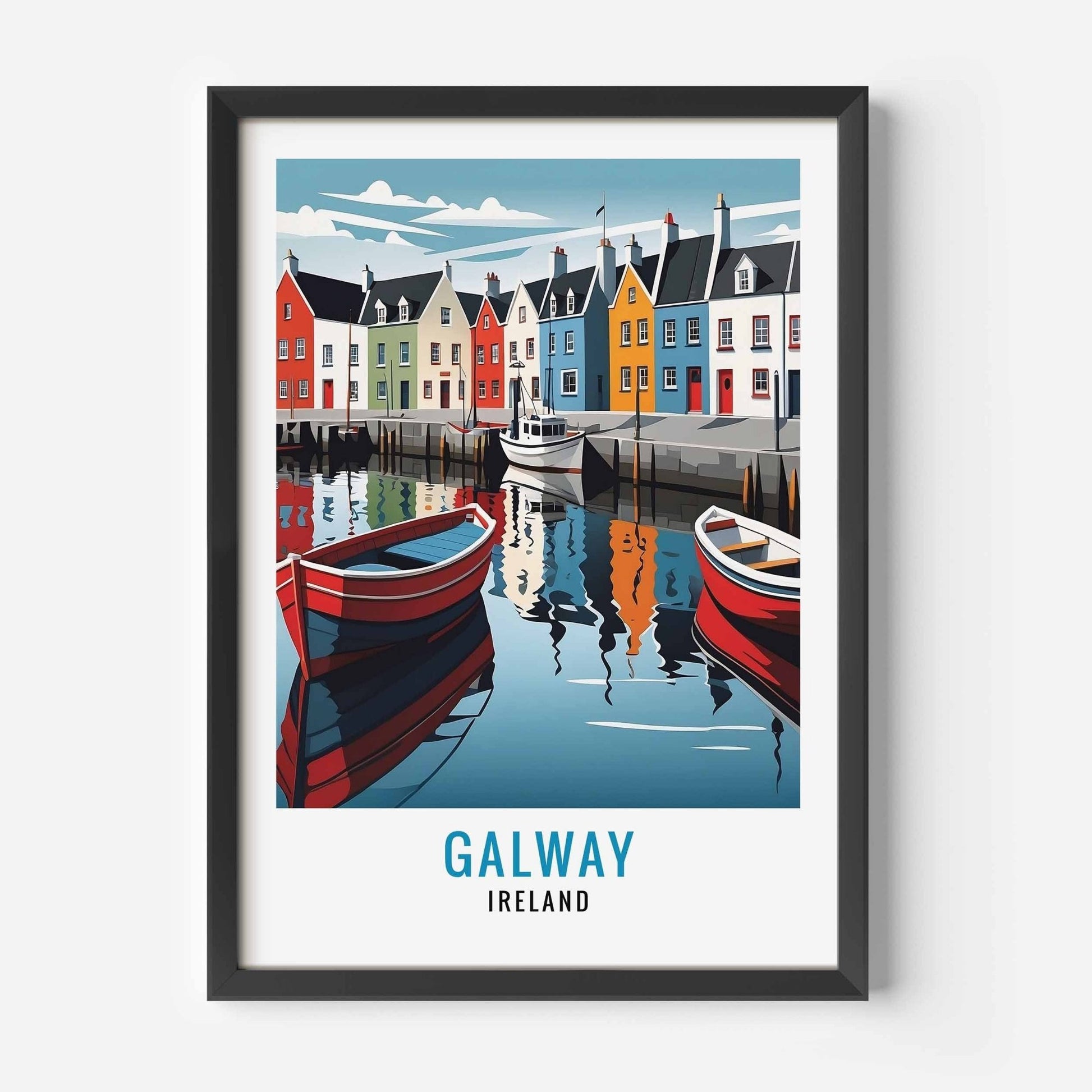 Galway Print black frame