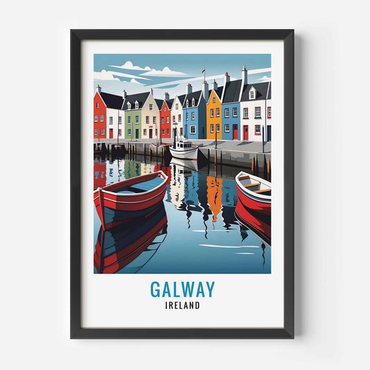 Galway Print black frame