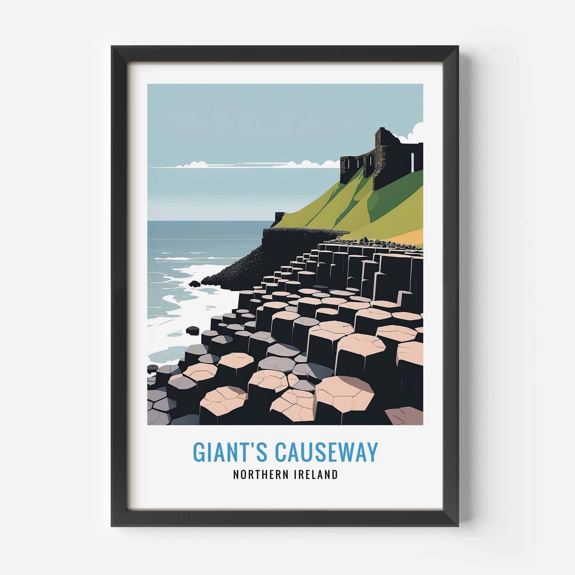 Giant's Causeway print black frame