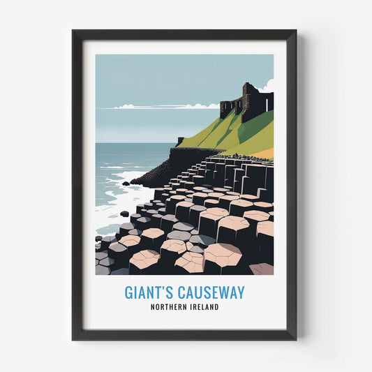 Giant's Causeway print black frame