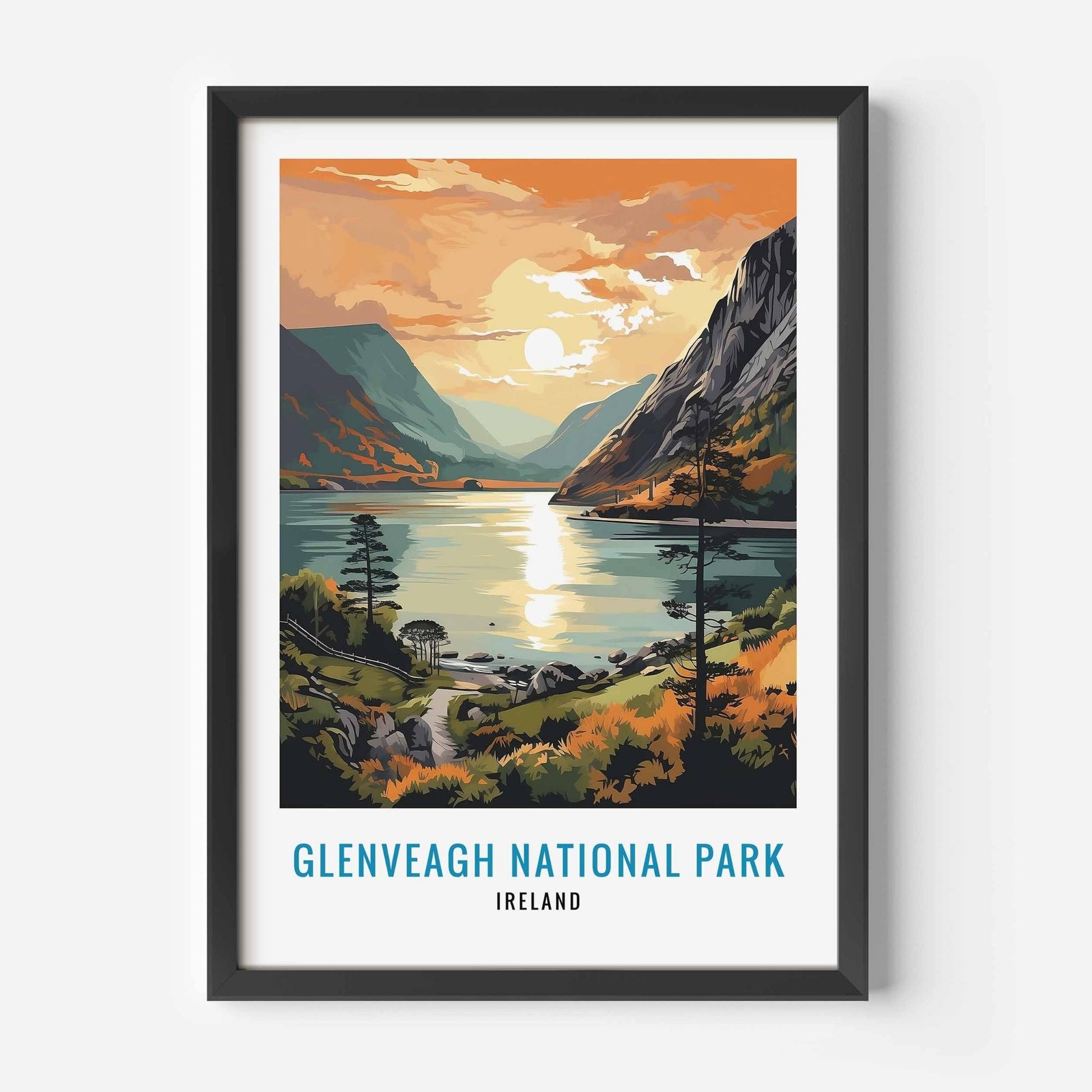 Glenveah print black frame