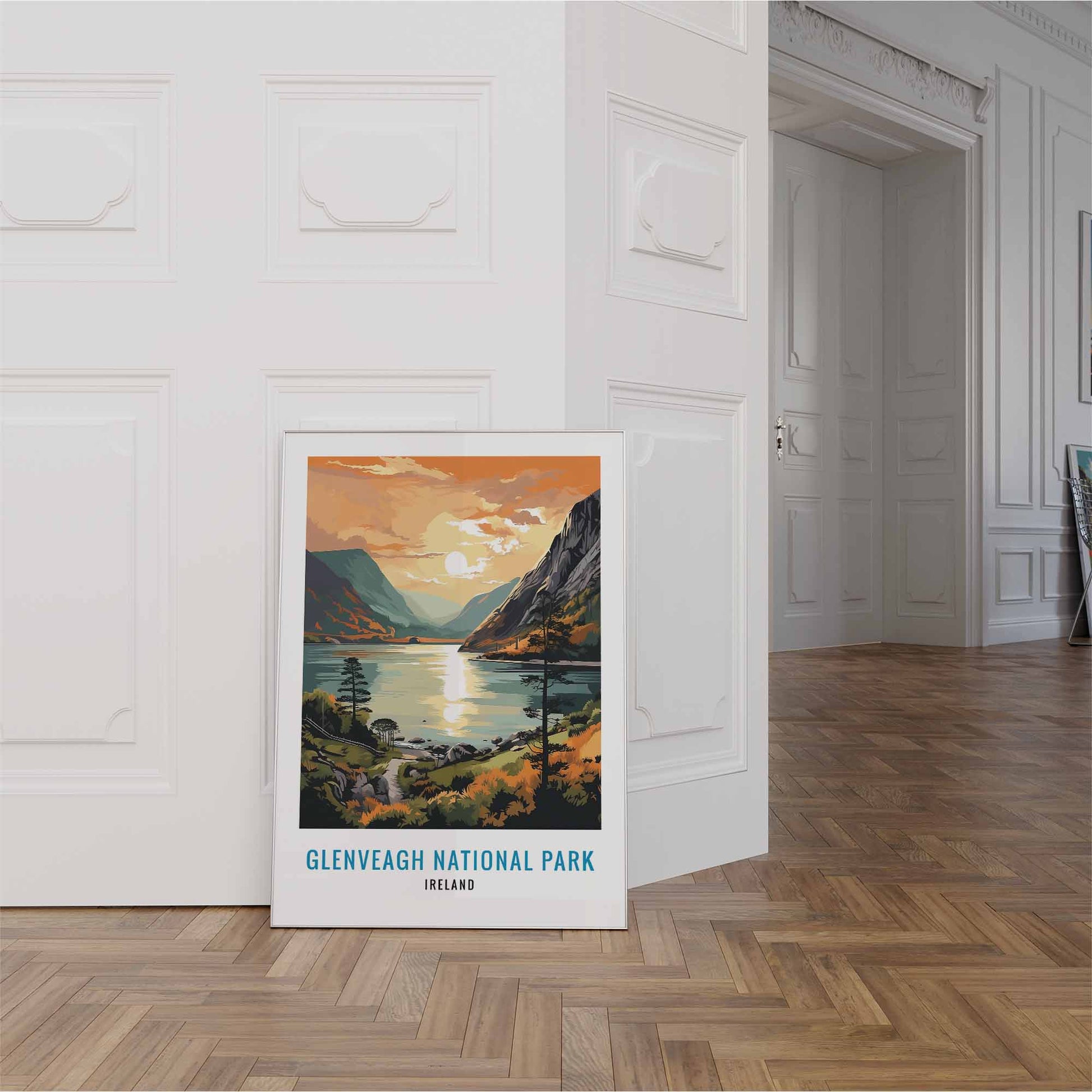 Glenveagh print white frame