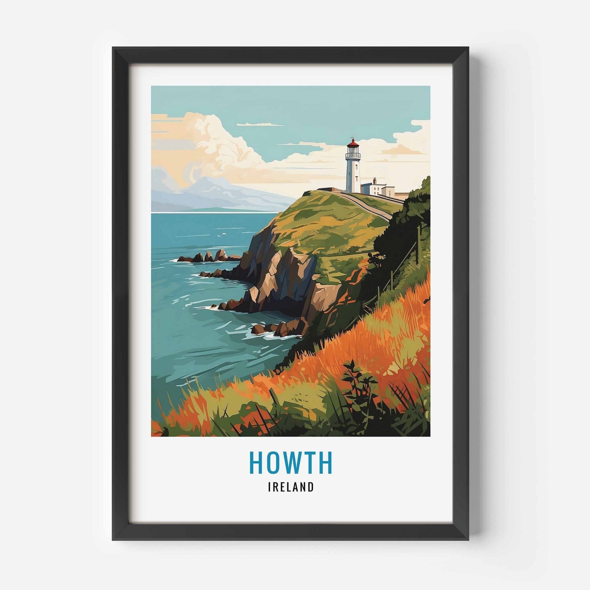 Howth print black frame