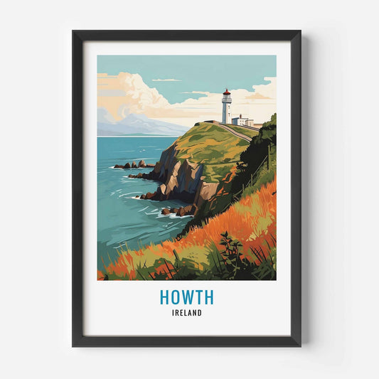Howth print black frame