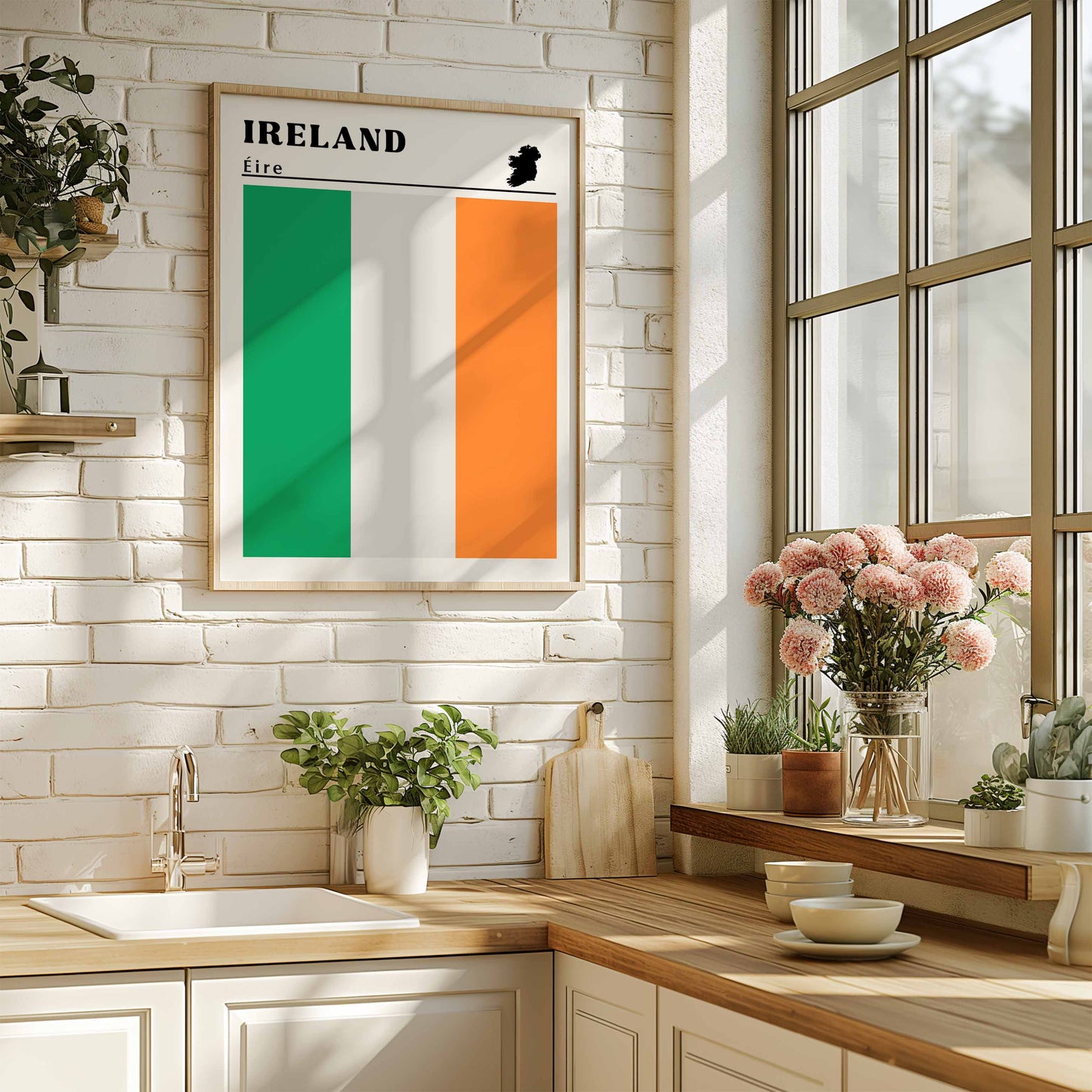 Ireland Flag Print