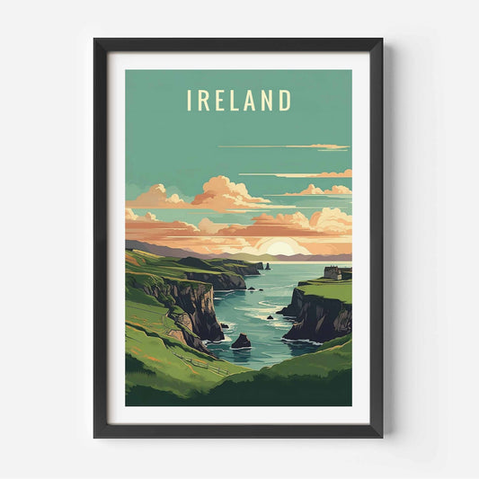 Ireland Print black frame