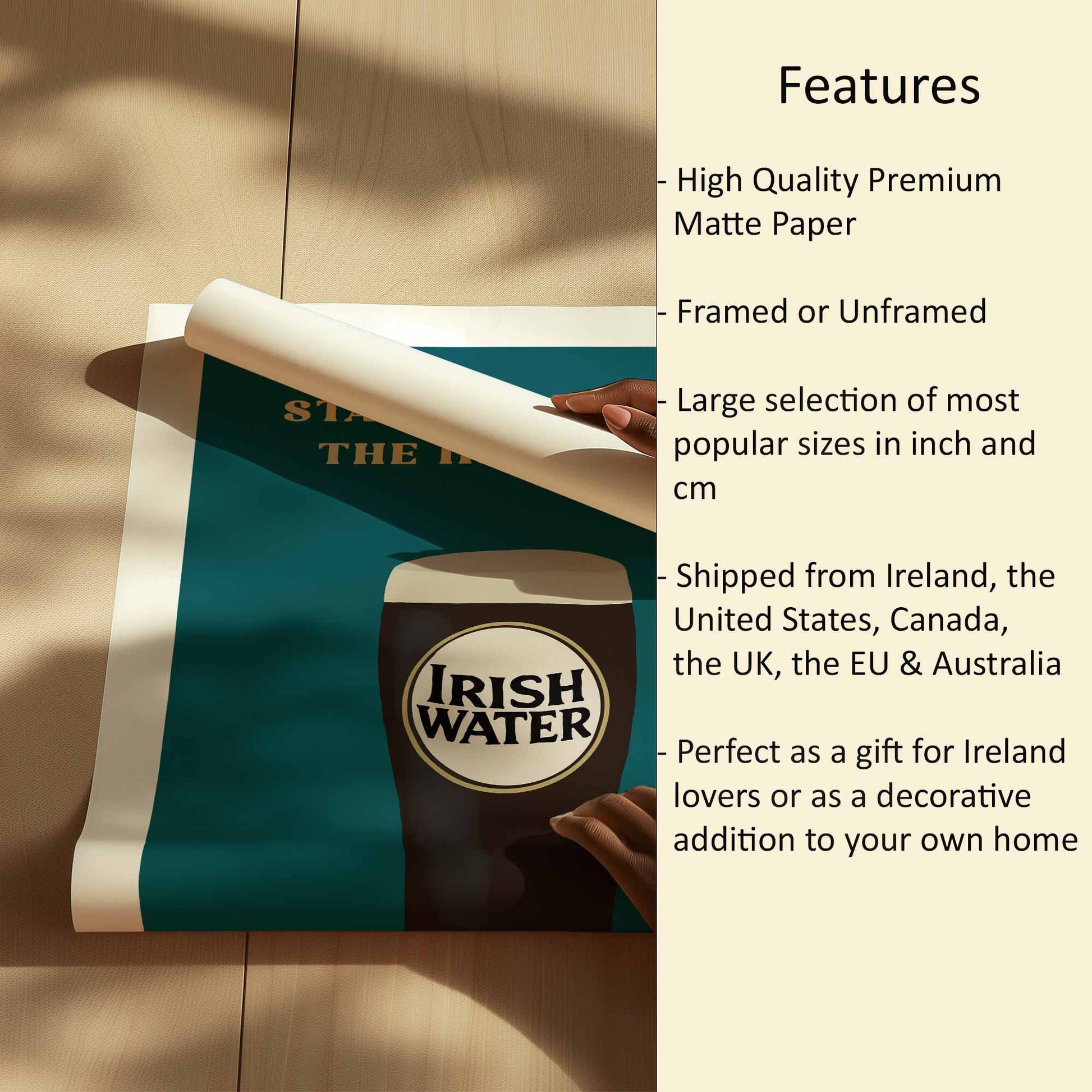 Guinness Print Features